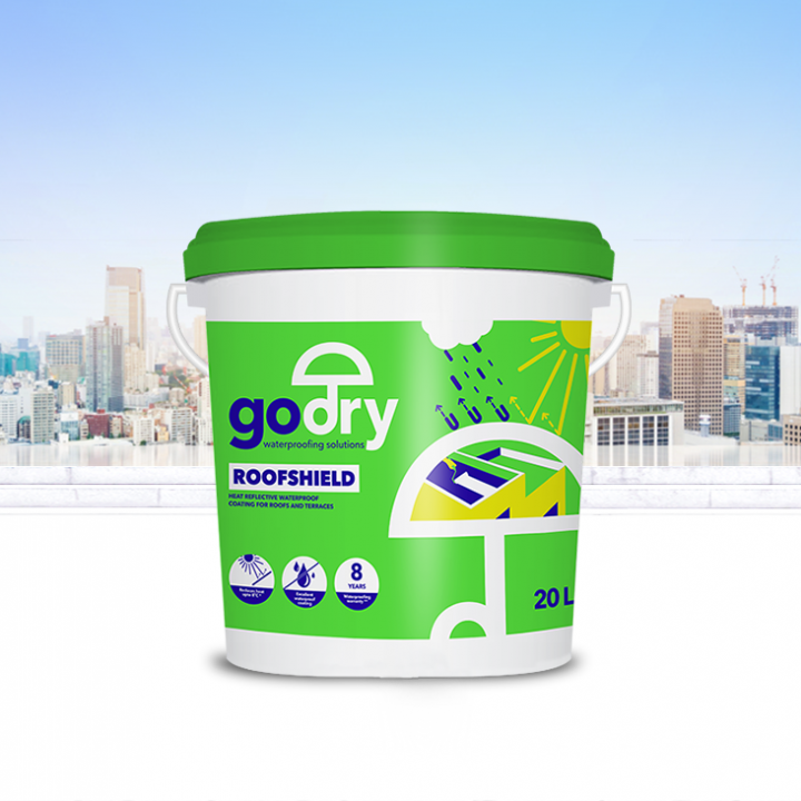 Introducing GODRY ROOFSHIELD – a heat reflective waterproof coating!